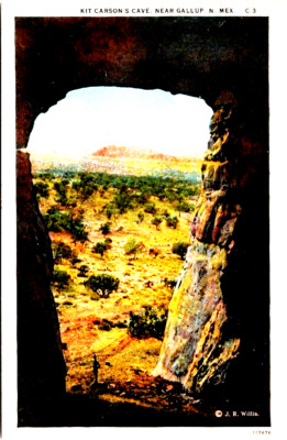 Postcard Gallup New Mexico Kit Carson's Cave | eBay