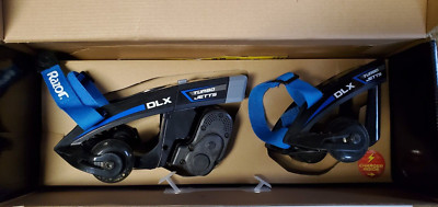 Razor Turbo Jetts Electric Heel Wheels DLX Blue with Lighted Wheels No Charger