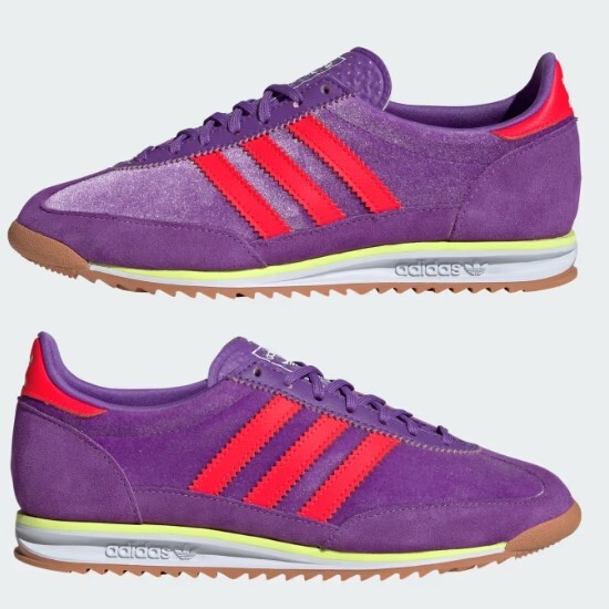◆adidas◆ SL 72 OG Purple Solar Red JI0194 Adidas Women's SL 72 Suede 'Active Purple/Solar Red