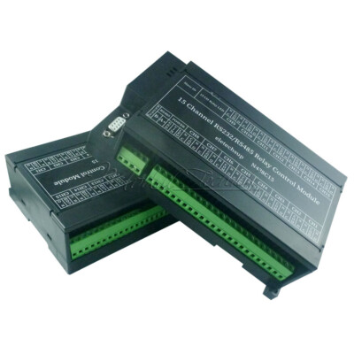 RS485 RS232 Modbus RTU Relay 15CH PLC DO PC UART Serial Port Switch Controller