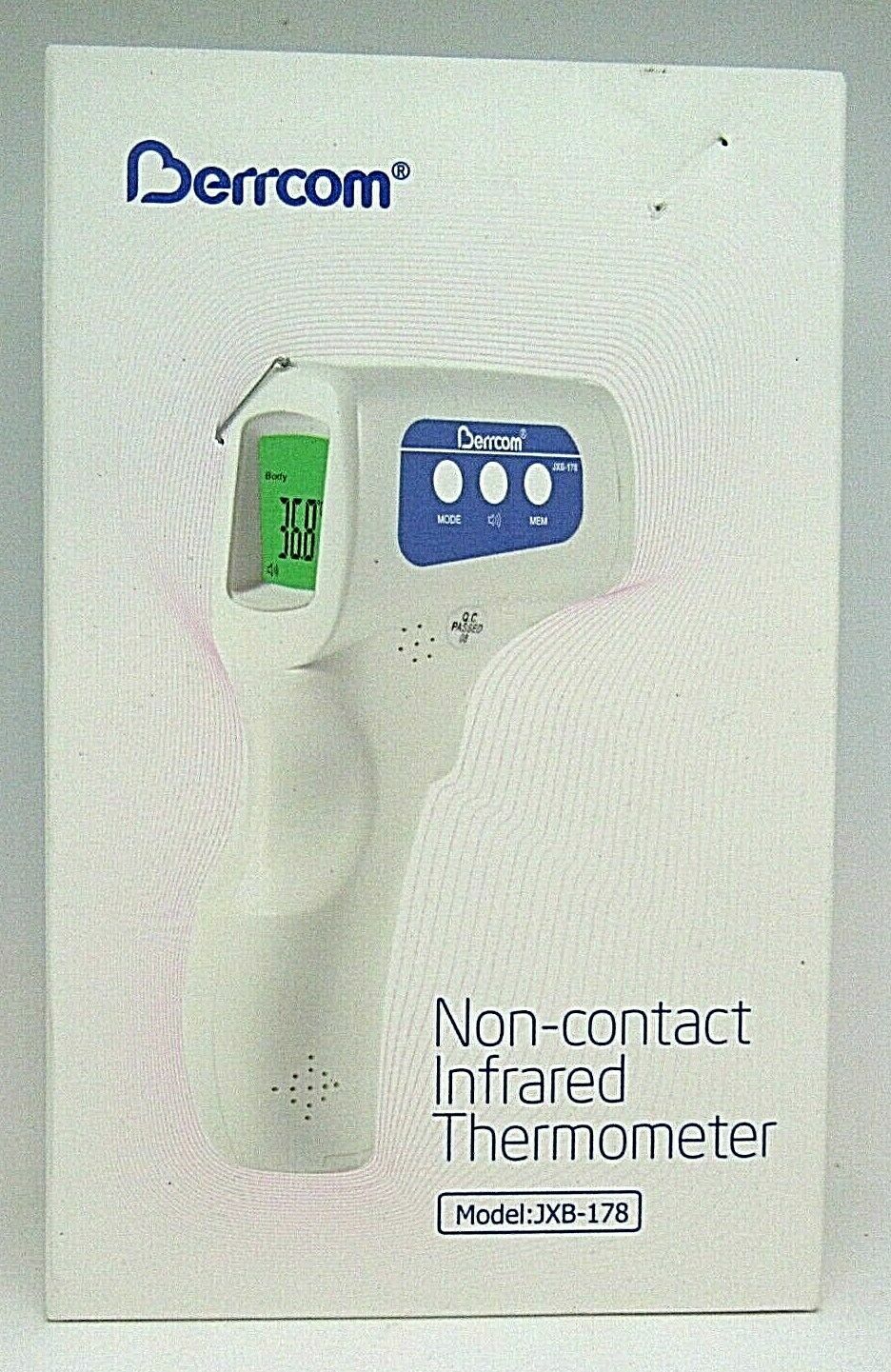 NONCONTACT INFRARED THERMOMETER MODEL; JXB178 +FDA+ FREE