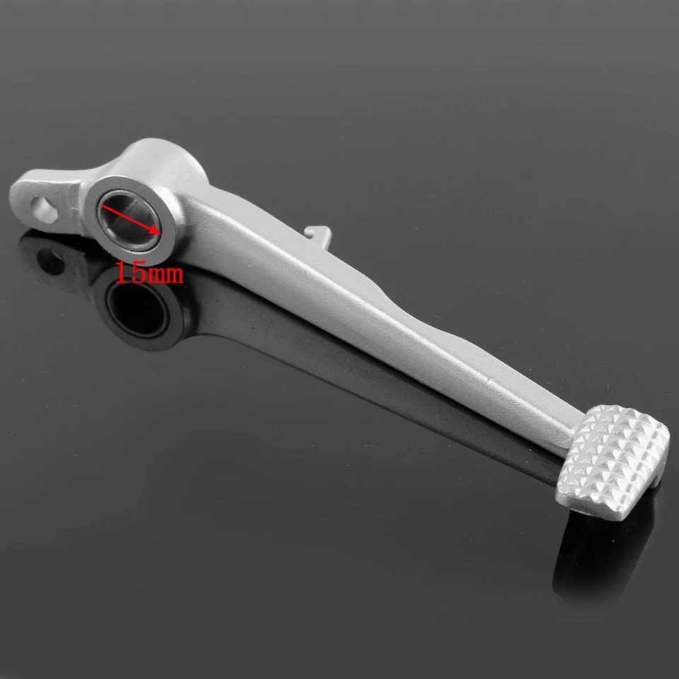 Palanca de pedal de freno trasero plateada para Kawasaki Ninja ZX-10R ZX10R ZX 10R 2004-2010 Foto 4 de 4