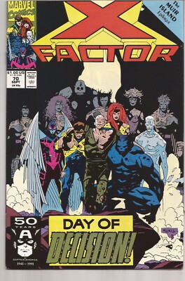 X-FACTOR #70   PETER DAVID   MUIR ISLAND EPILOGUE   MIKE MIGNOLA COVER - 1991