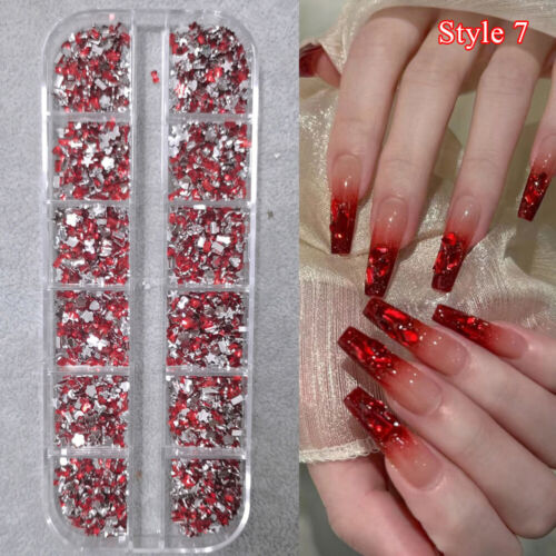 1 Box 3D Manicure Rhinestones Nail Decoration DIY Nail Art Charms Accessories - Picture 16 of 27