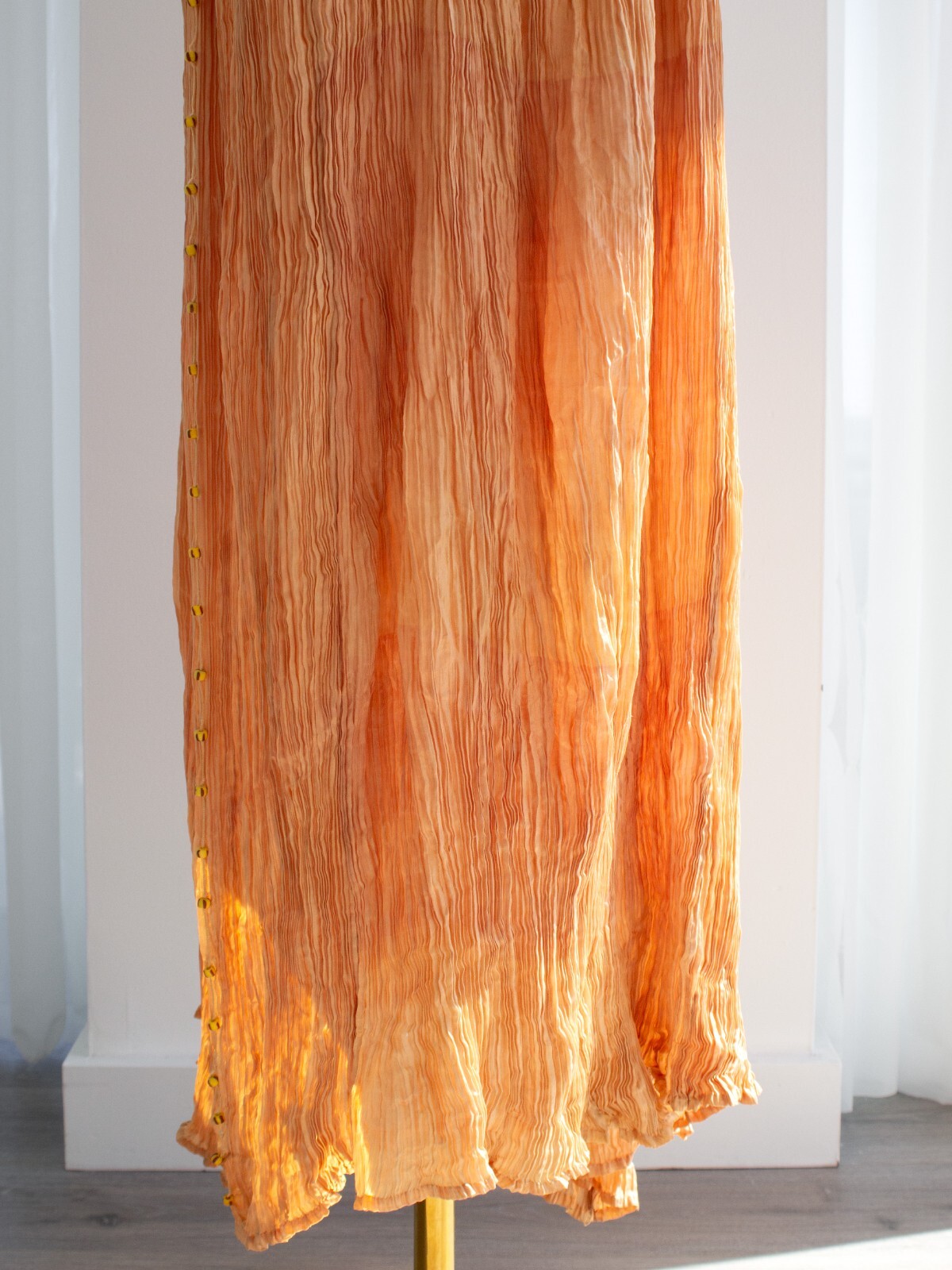 Museum 1920s Mariano Fortuny Delphos Amber Gold P… - image 17