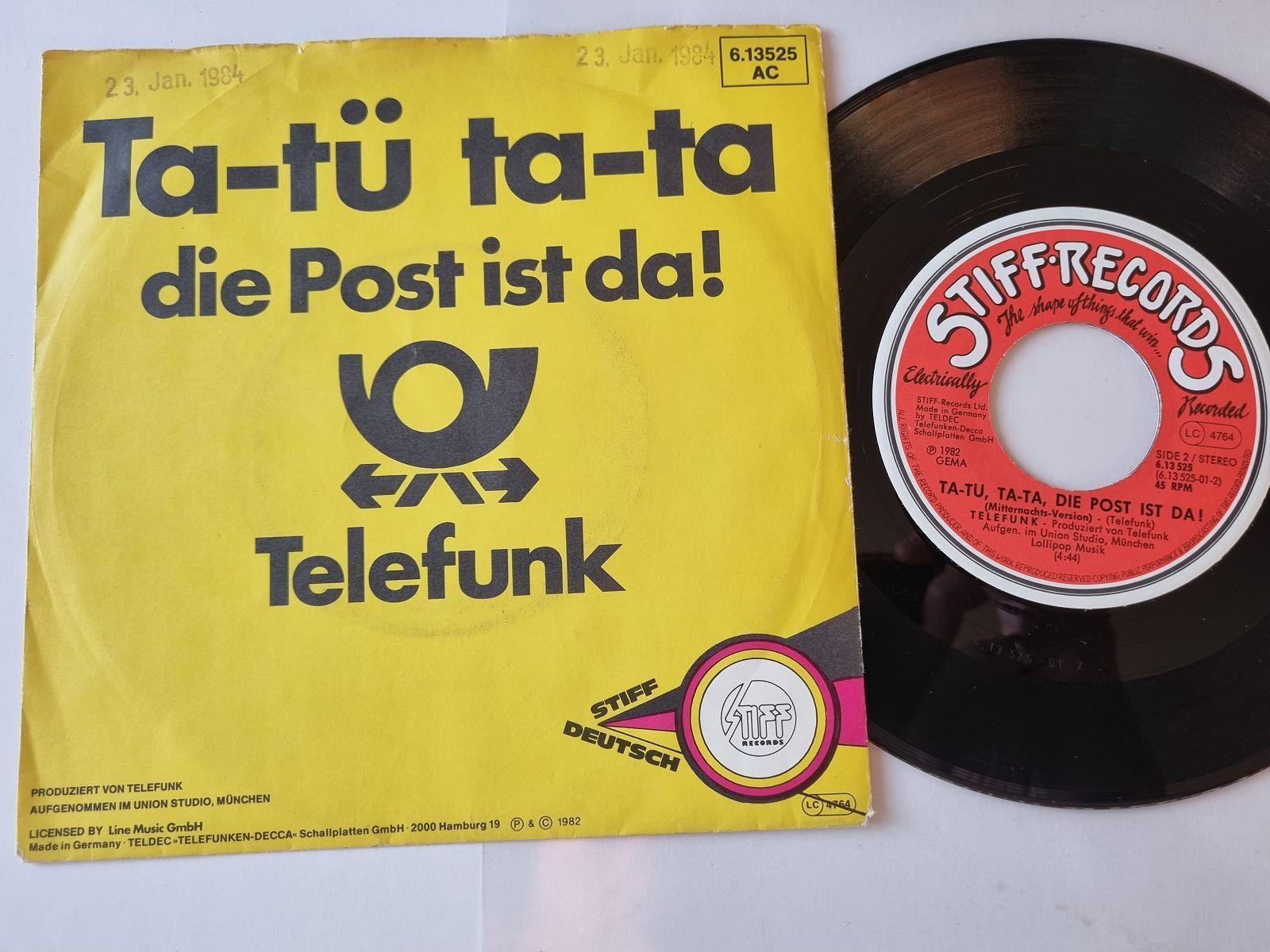 7"" Single Telefunk - Ta-tü, ta-ta, die Post ist da! Vinyl Germany