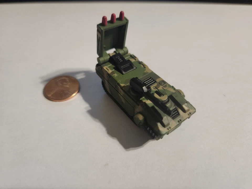 Micro Machines MILITARY Ramshead A5 Green Camouflaged Tank Red Star Symbol - Image 4 of 4