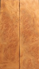 Bookmatched Stabilized Wild Almond Burl Knife Scales, Pistol Grips, etc 1644 