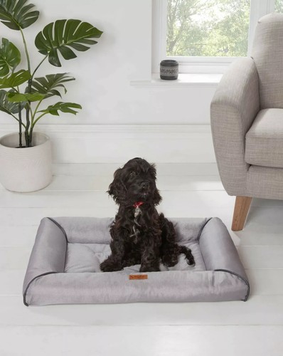 Washable Chunky Edge Pet Bed with Non-Slip Base & Scratch-Proof Dog Cat Mattress - Picture 10 of 10