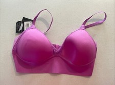 Maidenform Women's Magenta Size L Mesh Trim Triangle Bralette MBT105,NWT