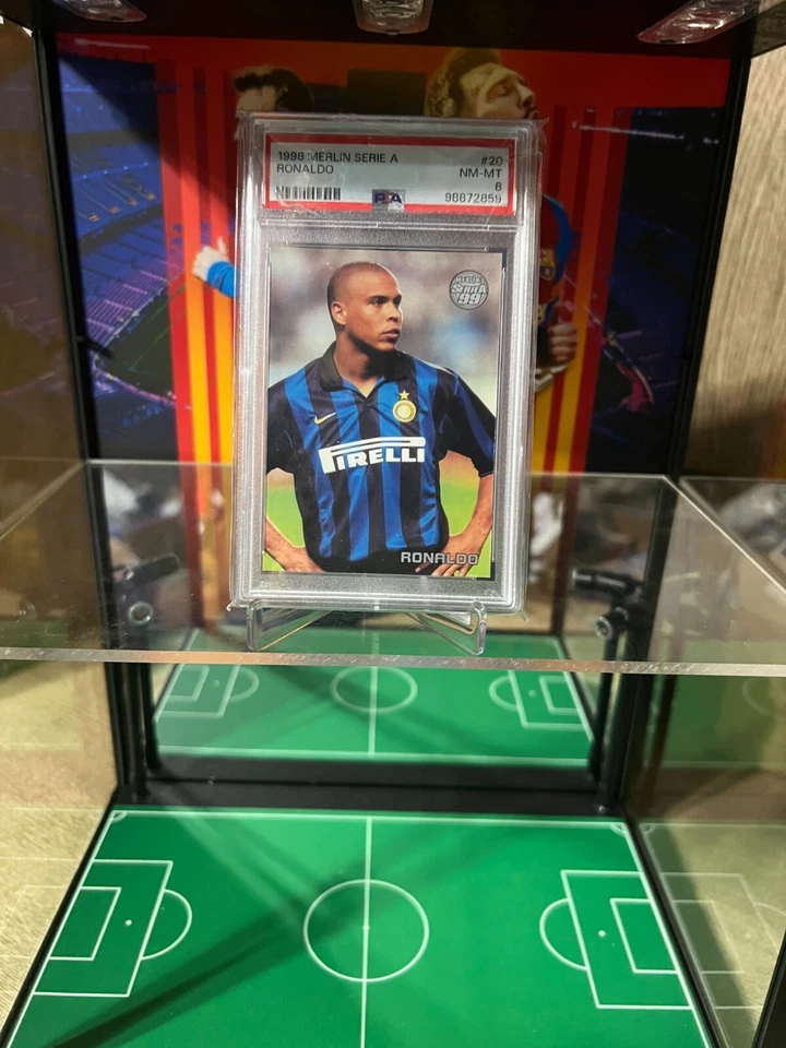 Tarjeta Merlin Seria A Ronaldo Nazario 1998 #20 casi nueva PSA 8 Foto 3 de 4