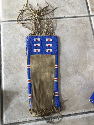 indian tobacco pouch PLAINS NATIVE AMERICAN INDIAN TOBACCO POUCH, RARE indian tobacco pouch PLAINS NATIVE AMERICAN INDIAN TOBACCO POUCH, RARE