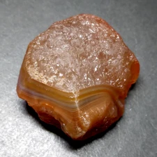 Lake Superior Agate 0.54 oz 'PARALLAX BANDED QUARTZ' Rough Gorgeous Gemstone Gem