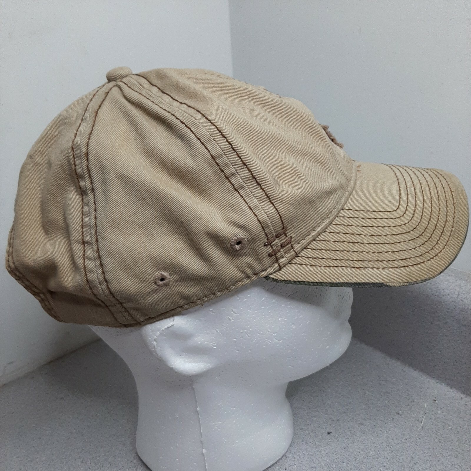 Bushmaster Baseball Cap Patch Tan Strapback Hat M… - image 2