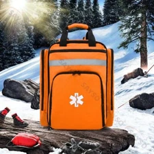 First Aid Backpack Emergency Medicine Bag Empty First Responder Survival Trauma 