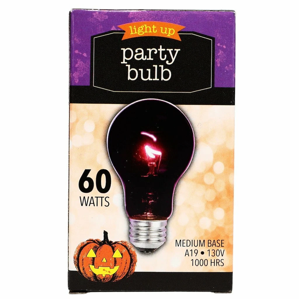 Medium Base 60 Watt Black Light Bulb NOT ULTRAVIOLET