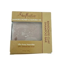 Shea Moisture Manuka Honey & Marfura Oil Bentonite Clay Shampoo Bar 4.5 Oz New