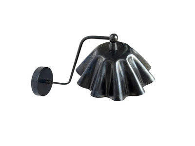 Modern Brass Wall Sconce, Handmade Sputnik Half-Flower, Artisan Wall Lamp