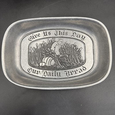 Wilton Armetale Give Us This Day Our Daily Bread Large Bread Tray