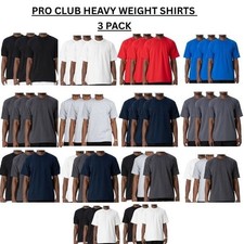 3 Pack Pro Club ProClub Heavyweight T Shirt Pack 3