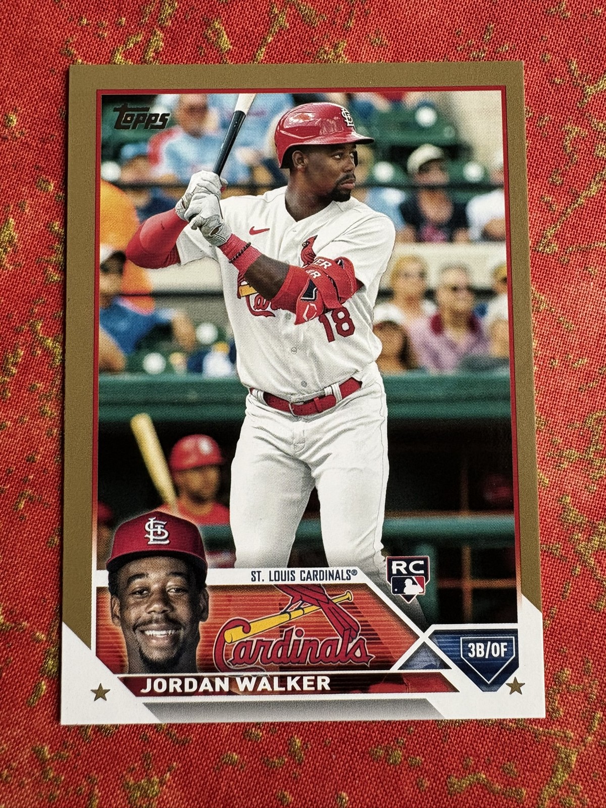 2023 Topps Jordan Walker Gold Parallel /2023 #344 Rookie RC St. Louis Cardinals