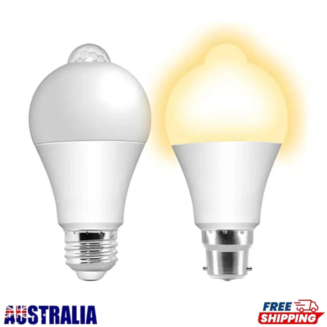 1-10X LED PIR Motion Sensor Light Bulbs E27 B22 12W Smart Detector Globe Lamp