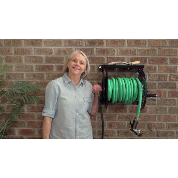 Liberty Garden 708-Ca Garden Hose Reel, Wall Mount, Aluminum - Image 2 of 3