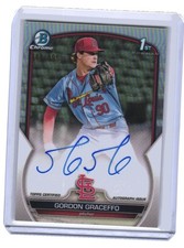 2023 Gordon Graceffo Bowman Chrome 1st Refractor Auto RC /499 #CPA-GGO (H1274)