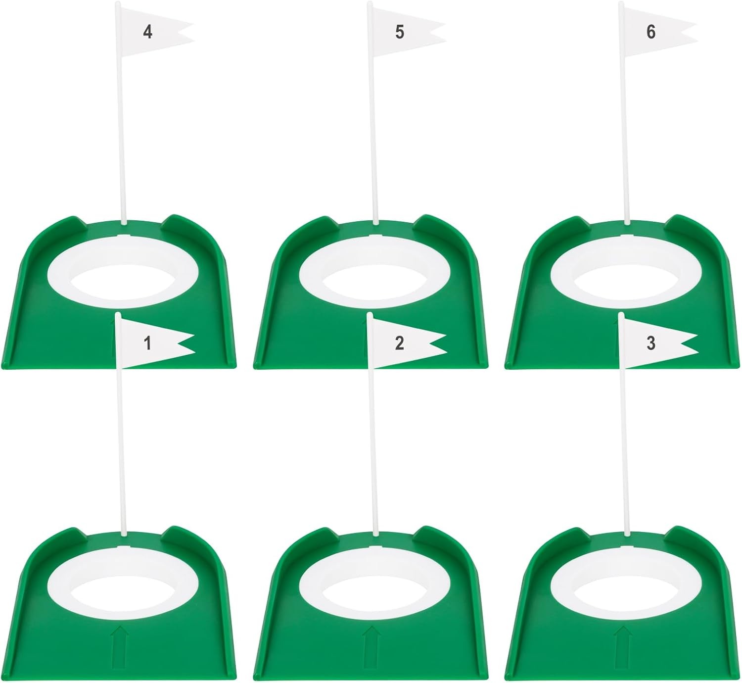 Golf Putting Cup and Flag Indoor Practice Training Aids Plastic Golf Putting Hol