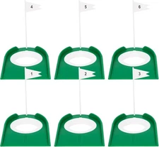 Golf Putting Cup and Flag Indoor Practice Training Aids Plastic Golf Putting Hol