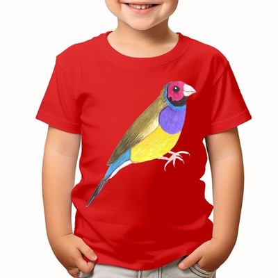T-Shirts A Colorful Flying Bird Wildlife Naturliebhaber Jungen Mädchen...