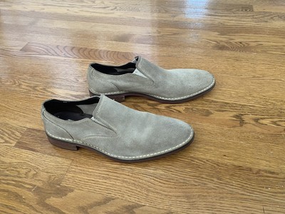 Cole Haan Tan and Gray Loafers Slip-Ons Cole Haan Womens Tan Suede Leather Horse Bit Slip On Loafers  main image 3