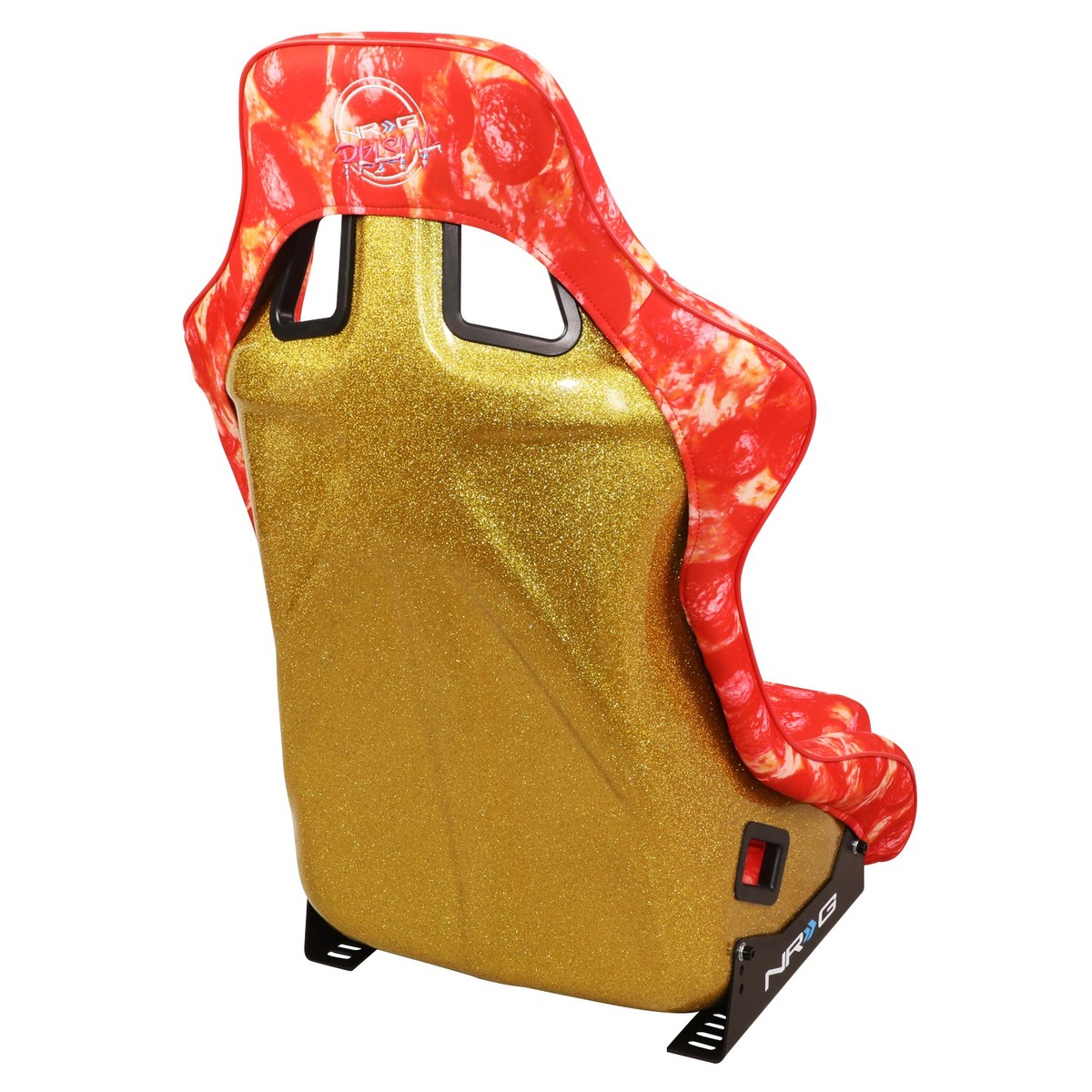 椅子 Rin's NRG Innovation FRP Gold Glitter Pizza Microfiber Print