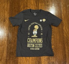 Boston Celtics 2024 NBA Champions Nike Official Locker Room T-Shirt Youth S New