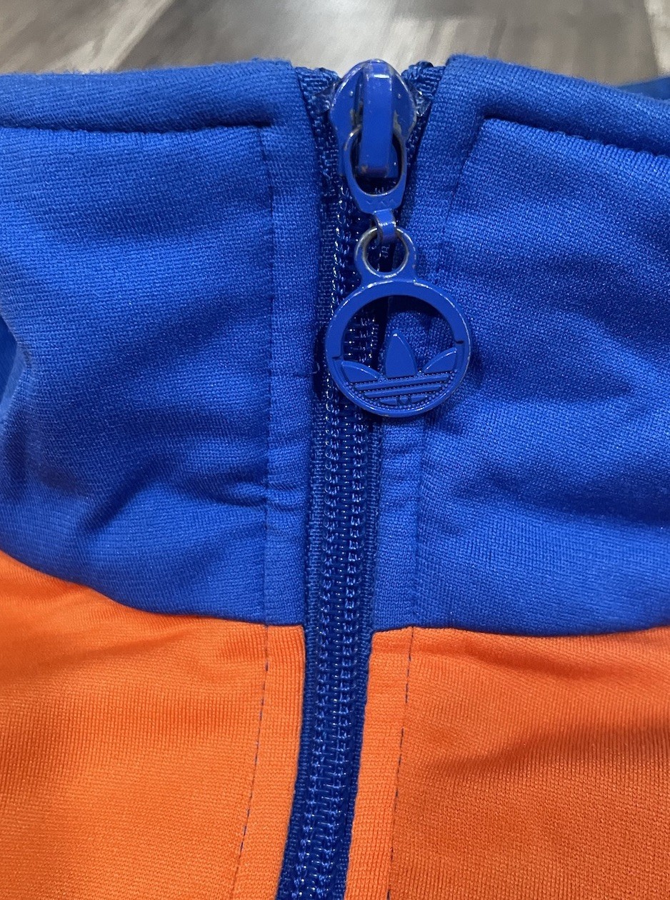 Adidas New York Track Jacket Size 2XL Y2K Vintage (2005) Orange Blue thumbnail 5