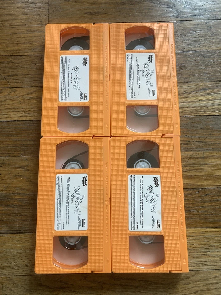 Nickelodeon Vhs Lot Of 4 Ren And Stimpy Clean & Tested Comedy Cartoons Animation - Image 3 of 3