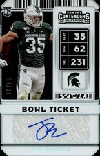 2020 Contenders Draft Picks Bowl Ticket Khalid Kareem Card #186 Auto /99
