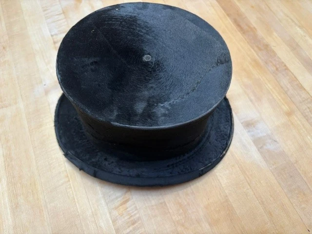 Antique Dunlap & Co Men's Silk Top Hat - 7-1/4 (L) HAS WEAR.  - Image 2 of 4