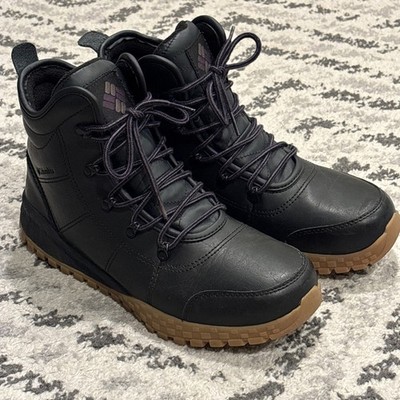 COLUMBIA Fairbanks Hiking Boots Omniheat Waterproof 200g Insulation Black Mens 9