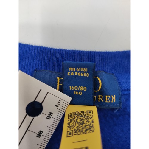 Polo Ralph Lauren Sweatshirt Womens Sz Large Blue Crewneck Polo Logo Classic - Picture 6 of 11