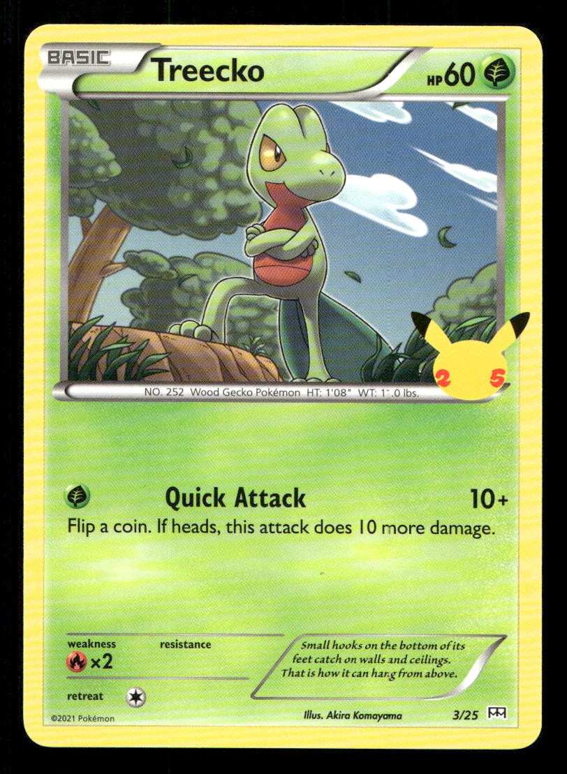 Treecko 003/025 McDonald's 25th Anniversary Promos NM/M Pokemon