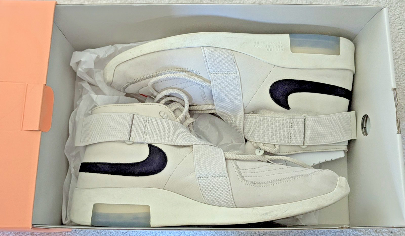 Size 13 - Nike Air Fear Of God 1 Light Bone with box