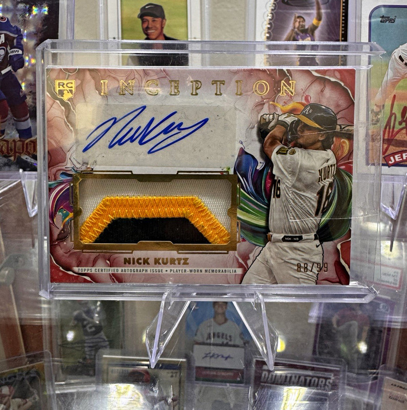 Topps Inception 2025 Nick Kurtz Athletics RC Auto Patch Red #IAPC-NK /99