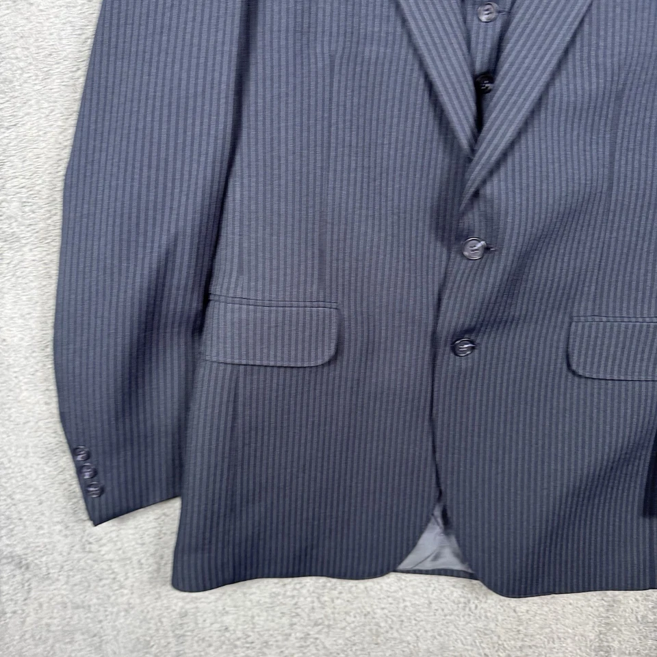 Traje de acción vintage Levi’s 40L 32x34 3 piezas Sta-prest años 80 Rockabilly Western Foto 3 de 4