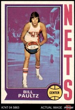 1974 Topps #262 Billy Paultz Nets St. John's 8 - NM/MT