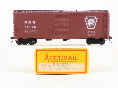 Coche de caja de acero AAR 40' Pennsylvania Accurail 3200 PRR escala HO #71728 - personalizado | Zustand: Used