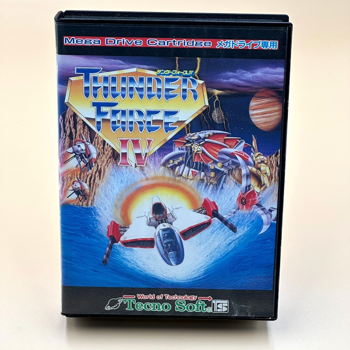 Sega Mega Drive Thunder Force IV 4 MD W/ Box Manual Japan 1992 T