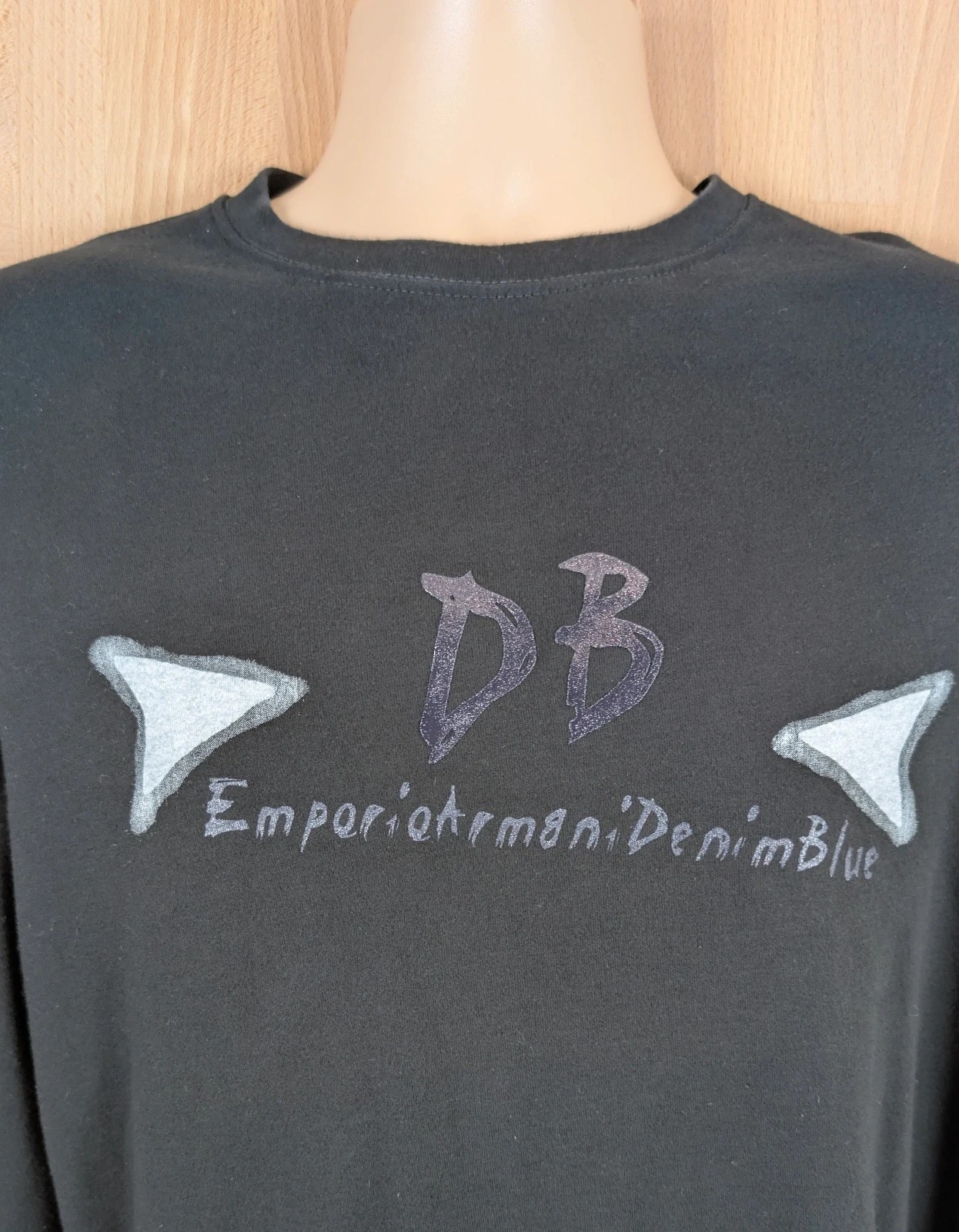 Emporio Armani Denim Blue black sweater. Mens Medium. DN2350 image 3