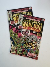 Marvel JOHN CARTER, WARLORD OF MARS  1 1977 Lot of 2 Comics