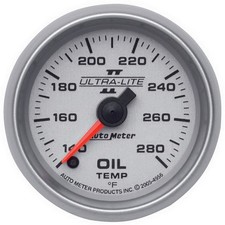 Autometer 4956 2-116 Oil Temperature 140-280 F Ultra-lite Ii Autometer 4956 2-116 Oil Temperature 140-280 F Ultra-lite Ii